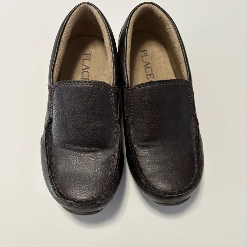 Children Place Toddler Dark Brown Loafers size 11 dress shoes sale